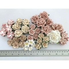 42 Mixed Sizes Large – Small Paper Flower DIY Kit (TH BL/NU-D122/D)