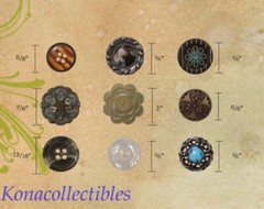 Idea-Ology Tim Holtz Accoutrements Embellishments New 9 Vintage Buttons