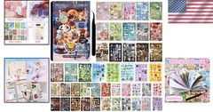 800 Pcs Kawaii Scrapbook Stickers – Japanese Travel Aesthetic Decor Book