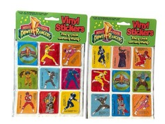 Power Rangers Vintage Vinyl Puffy Stickers 1993 2 Packages NEW Henry Gordy