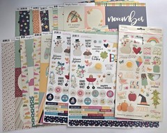 Scrapbook Bundle Heidi Swapp Echo Park Simple Stories Stickers Binder Paper More