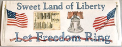 Patriotic America Let Freedom Ring Tumblebeasts 2003 Clear Stickers Scrapbook