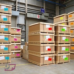 500 Rectangle Color Coding Stickers 3″ x 5″ – Fluorescent Orange Moving Labels f