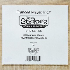 Frances Meyer Baby Stickers – Rare Vintage Baby Shower Sticker Sheet – Crafts