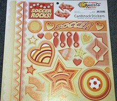12×12 Sports Cardstock Sticker Sheet – Soccer