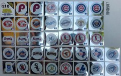 Vtg Fleer Ultra Logo Silver Hologram Stickers Lot 36 Major League Baseball MLB