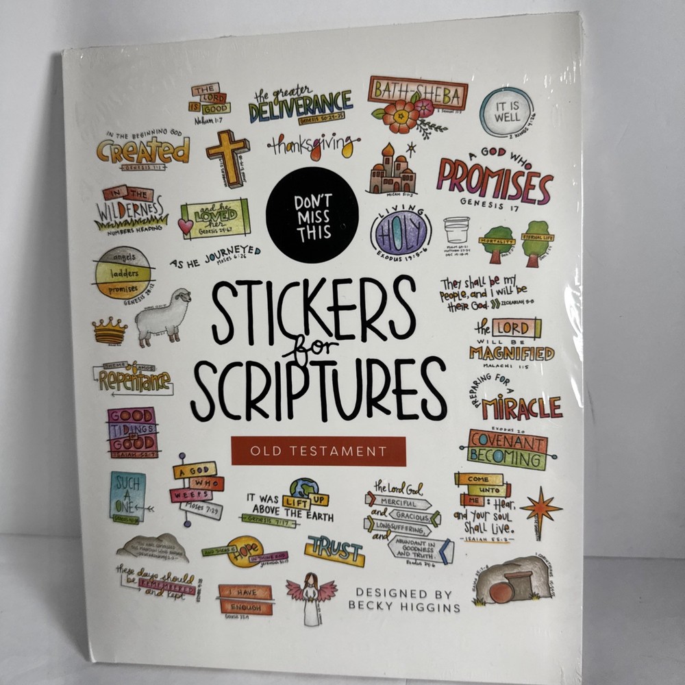 Stickers For Scripture Study Designed By Becky Higgins 10 Sheets old testament