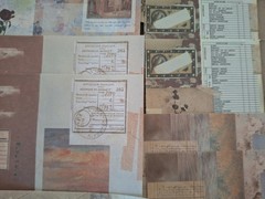 100 Pc Scrapbooking JJ Craft Ephemera Papers Vintage Art Collage Revisited