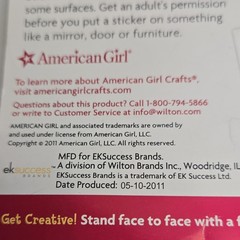 American Girl Mini Sticker Pads Party Favors, Multicolor 4 Packs 140 Pieces