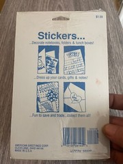 American Greetings SUPERMAN Stickers Vintage 1992 SEALED Forget Me Not 4 Sheets