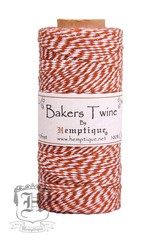 Hemptique Cotton Baker’s Twine Light Brown & White 2-Ply 1mm 410 ft 125 m