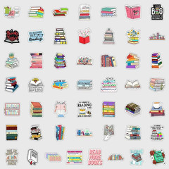 Book Lover Stickers 50 Pack Aesthetic Flower Vinyl f Laptop Bottle Journal Decor