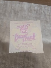 Lisa Frank Vintage Rainbow Clouds Raining Hearts Sticker 2.5”