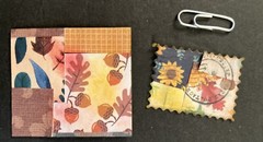#2704 Fall Scarecrow Handmade Ephemera Embellishment Set Tags Clusters Corners
