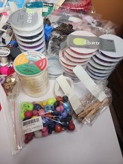 Huge Assorted Craft Sewing Lot Buttons Zippers Scissors Embellishments Supplies