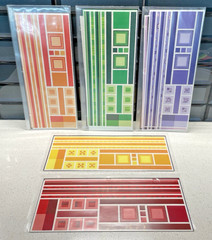 5 Creative Memories Great Lengths Sticker Packs – Purple Yellow Green Orange Red