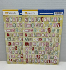 Girly Themed Lot of Scrapbooking Stickers-7 Pages-NEW