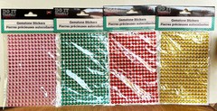 GEMSTONE STICKERS LOT OF 4 PACKAGES PINK, GREEN, RED, YELLOW 315 COUNT EACH NEW