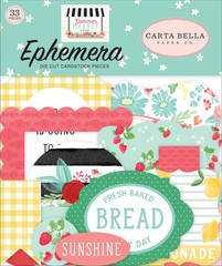 Carta Bella SUMMER MARKET EPHEMERA (33pc) DIE-CUTS scrapbooking