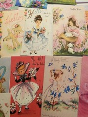 Vintage Style Hello/Thinking Of You 44 pc CARDS/DIE CUTS/Gift Tags~Journals~Tags