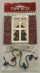 Paper Bliss CHRISTMAS EVE Dimensional Sticker Pack Scrapbooking CHRISTMAS WINDOW