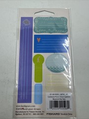 Heidi Grace Matte Card stock Photo Captions Stickers 15 Pieces