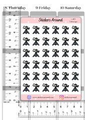 Telescope Icon Planner Sticker, Science Astronomy Sticker, Calendar Sticker