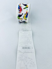 Vintage 1992 Parrots Mrs. Grossman’s Stickers Roll Scrapbooking Birds Animals