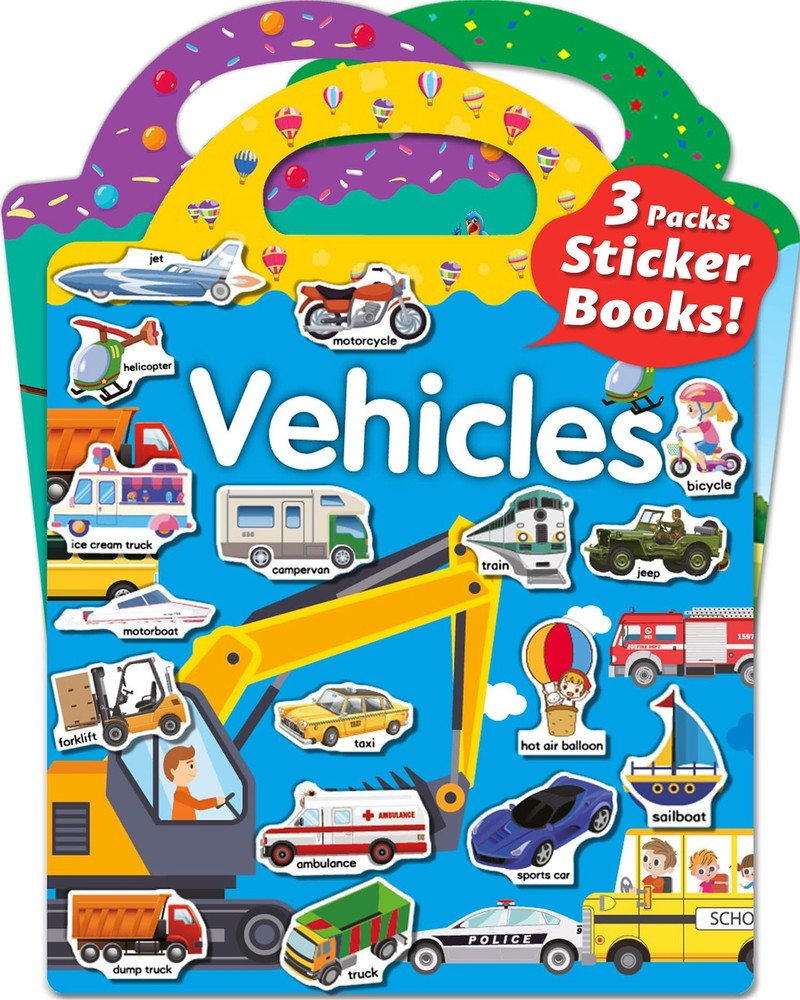 Walenced Reusable Sticker Book for Toddlers, Stickers for Kids, Toddler Sticker