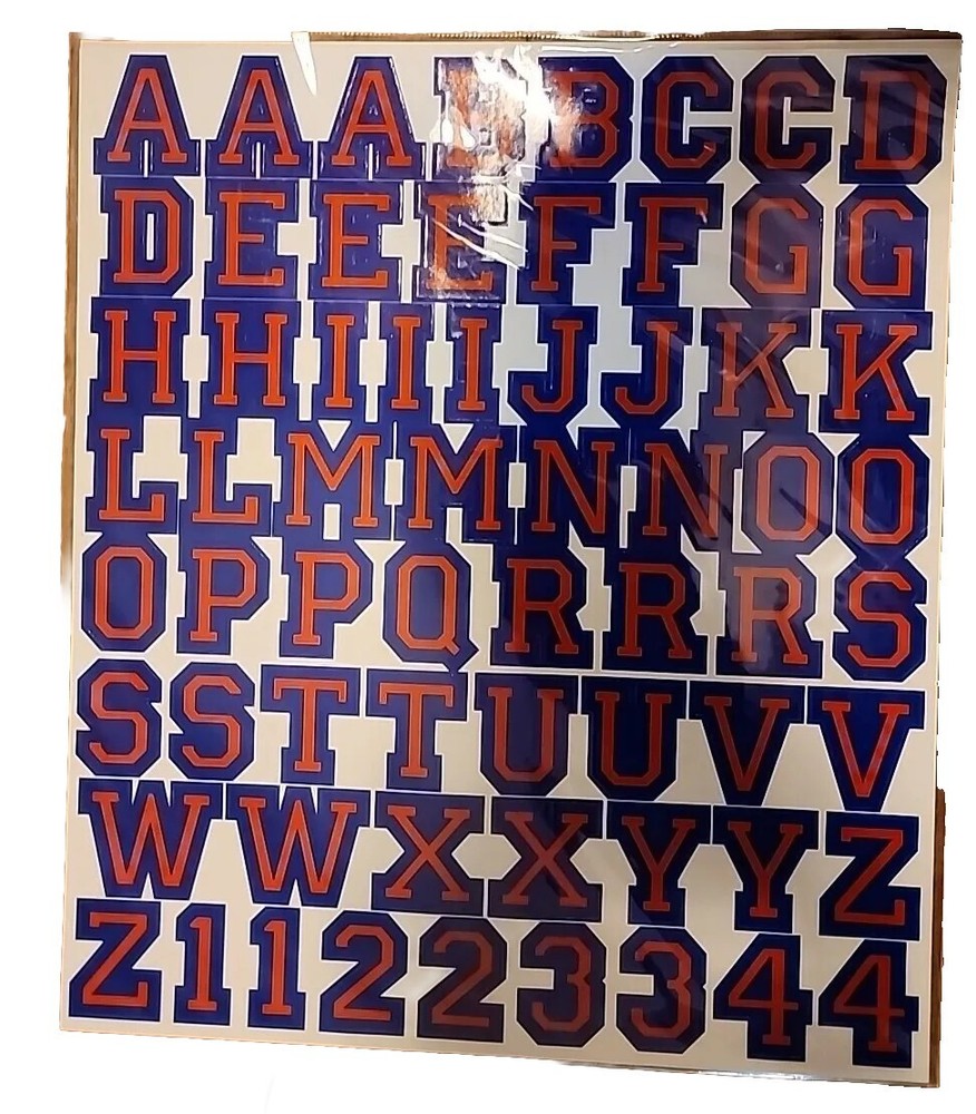 Stickabilities – Alphabet Stickers – Blue/red 1 1/4″ – New – Older Stock