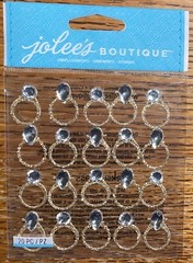 RARE Jolees Gold Wedding Ring Repeats Gemstones Proposal Will U Marry Me 3D Love