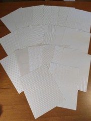 Scrapbook Craft JJ Heavyweight Paper 22 Sheets 8.5 x 11″ PEARL & WHITE TEXTURED