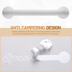 200 Pcs Silver Security Food Tamper Evident Label Stickers Tamper Proof Tape …
