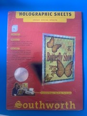 Southworth Holographic Sheets (5) and sticker sheet (5) 10 sheets Inkjet printer