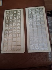 2X STICKERS SCRAPBOOKING NEW (ST1459) Transparant Alphabet