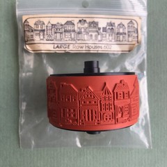 Rollagraph Rubber Wheel Stamp – San Francisco Large Row Houses 602 Design