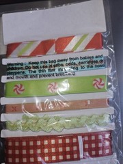 Christmas Adhesive Ribbon 5 Designs by Oriental Trading for Cards & Scrapbooks