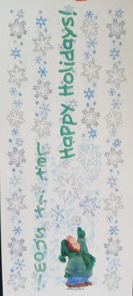 SUZY’S ZOO «LET IT SNOW/HAPPY HOLIDAYS» SCRAPBOOKING BORDER STICKER #9880