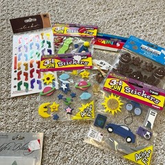 1 LB Stickers 3D Kids Holiday Wedding Outdoor Sayings Flowers Alphabet LOT