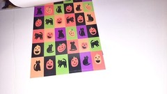 Lot Vintage Hallmark AGC Halloween Stickers Hologram Flocked Google Eyes 80s 90s