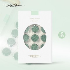 Wax Seal Stickers with Various Seals Patterns, Green Adhesive Sealing Wax Sti…