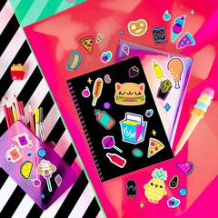 Set of 4 Sticker Books with 4,000+ Fun & Colorful Craft Stickers