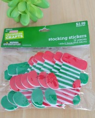 Christmas Stocking Stickers (12 piece).