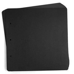 10 Sheets ADVcer 10×10 Scrapbook Refill Pages Black Cardboard Photo Album Paper