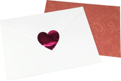 Heart Stickers | 1.5″ Inch Wide – 500 Pack | Pick One Color