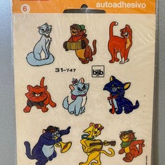 Vintage BSB Disney The Aristocats Stickers