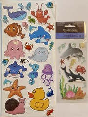 Large Lot Of Sea Life Ocean Animals Stickers! Jolee’s Boutique Recollections Etc