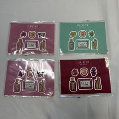 New Gucci Flora Stickers 4-Pack Limited Edition Flowers Bottle