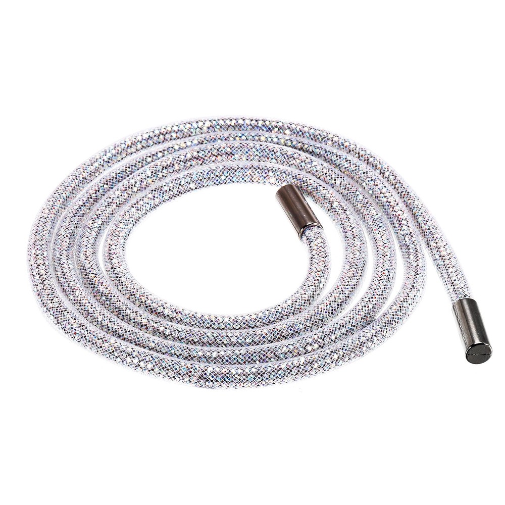 6mm x 120cm Rhinestone Rope Crystal Rope White Mesh White Color Diamond
