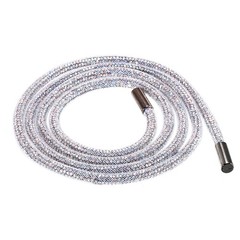6mm x 120cm Rhinestone Rope Crystal Rope White Mesh White Color Diamond